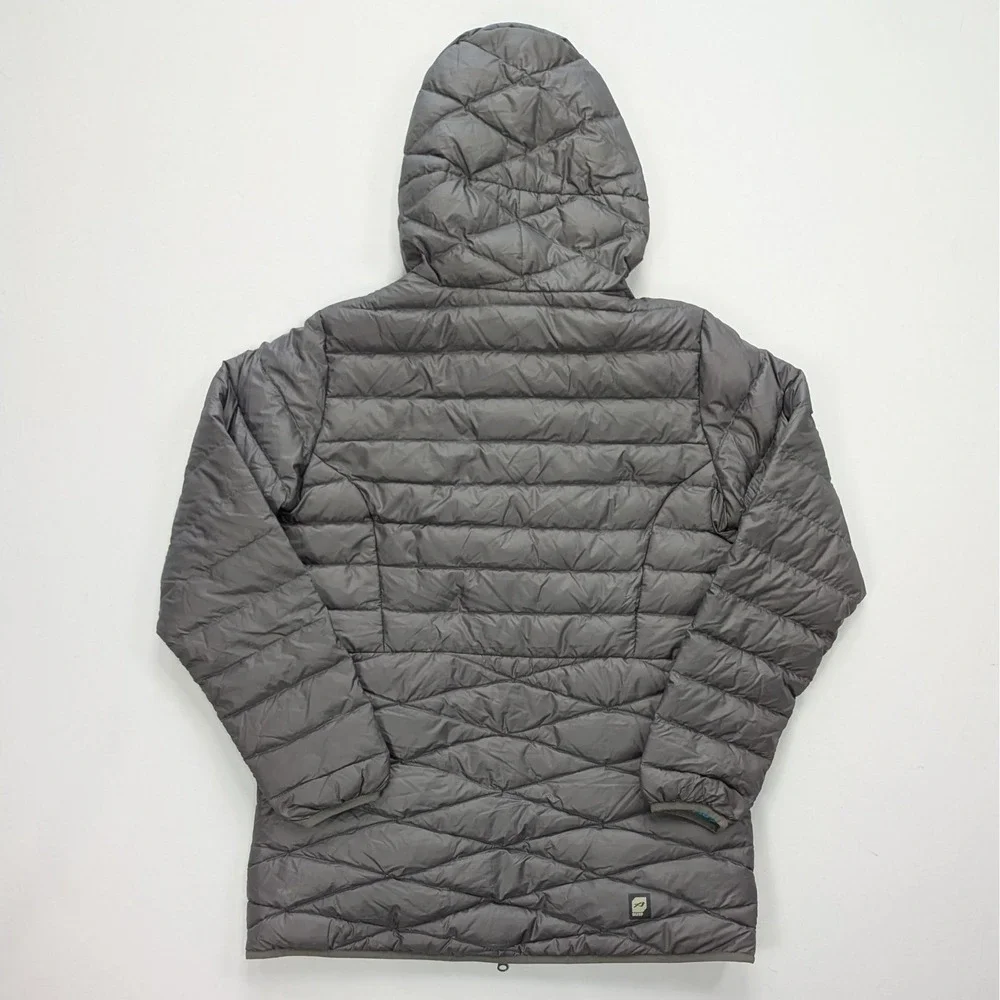 Orage Women's Down Jacket Hooded Puffer Size Large Gray Blue